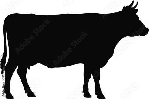 Farm Animal Livestock Vector Illustration for Agriculture, Rural Scenes, and Dairy Industry Design Elements