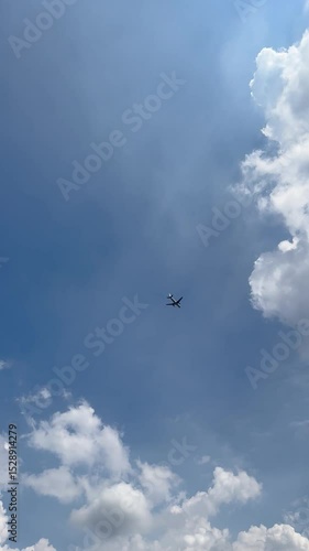 footage of planes in the sky taken from the ground
