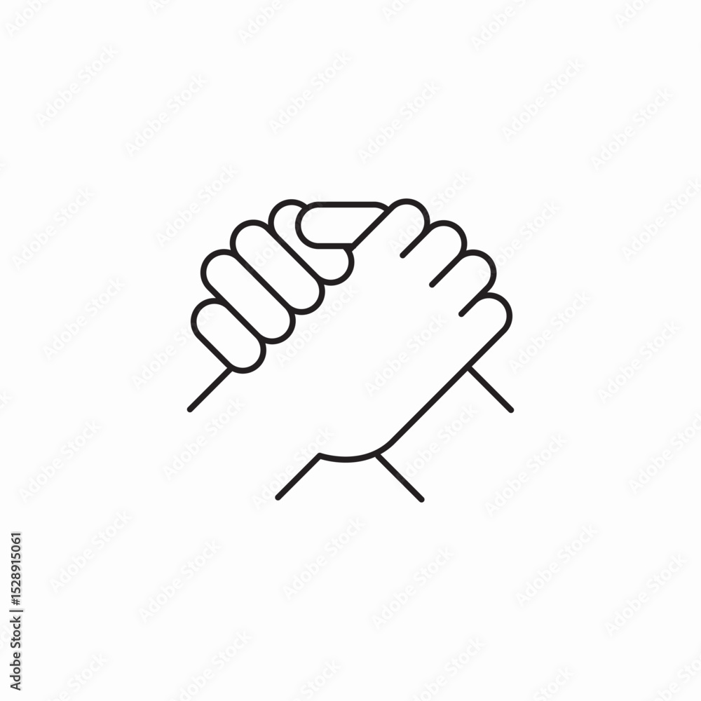 Fototapeta premium strength team icon sign vector