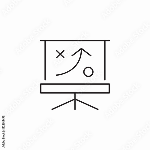 strategy presentations icon sign vector