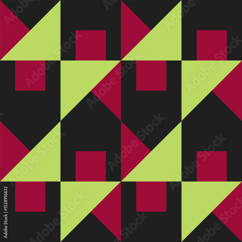 Abstract geometric seamless...