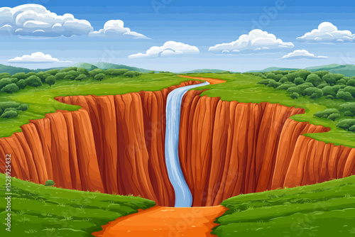 Landslide vector 