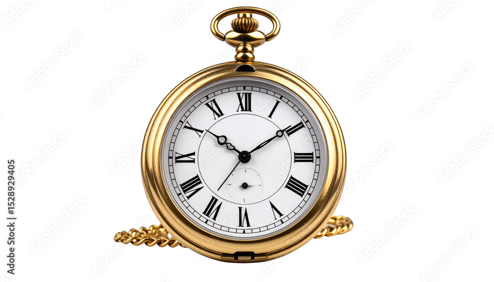 Fototapeta premium Vintage gold pocket watch