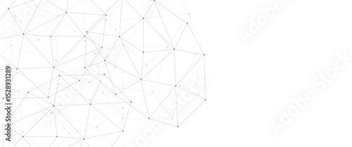 Abstract plexus background with connecting dots and lines. Global network connection
