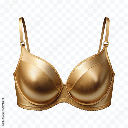 realistic beautiful silky bra in different color style isolated on transparent background