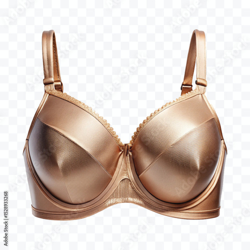 realistic beautiful silky bra in different color style isolated on transparent background