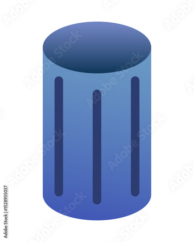 Bin icon vector illustration. Delete files concept design