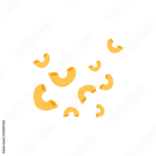 Italian macaroni pasta vector illustration 