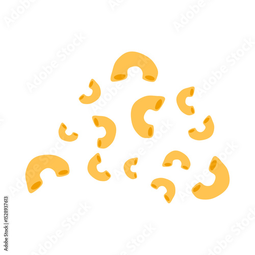 Italian macaroni pasta vector illustration 