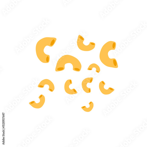 Italian macaroni pasta vector illustration 