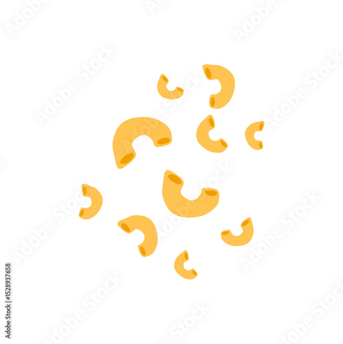 Italian macaroni pasta vector illustration 