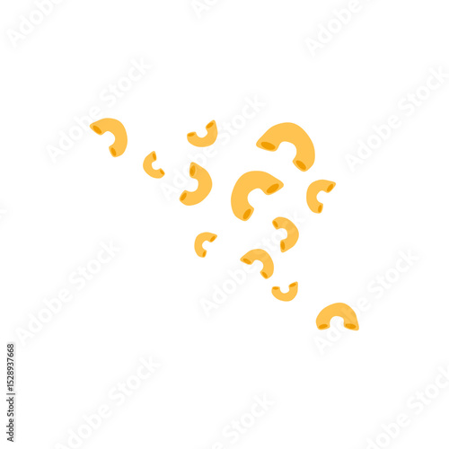 Italian macaroni pasta vector illustration 