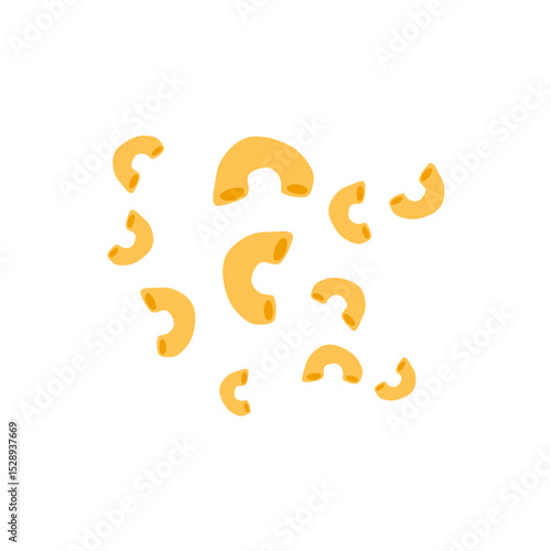 Italian macaroni pasta vector illustration 