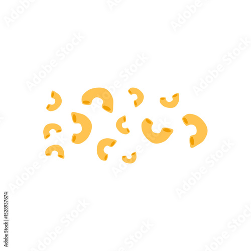 Italian macaroni pasta vector illustration 