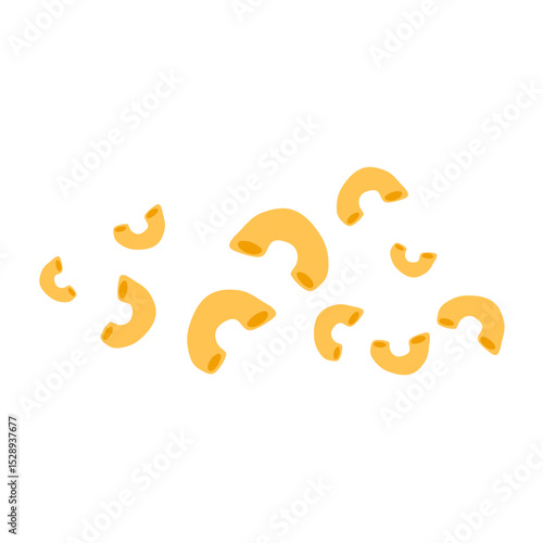 Italian macaroni pasta vector illustration 