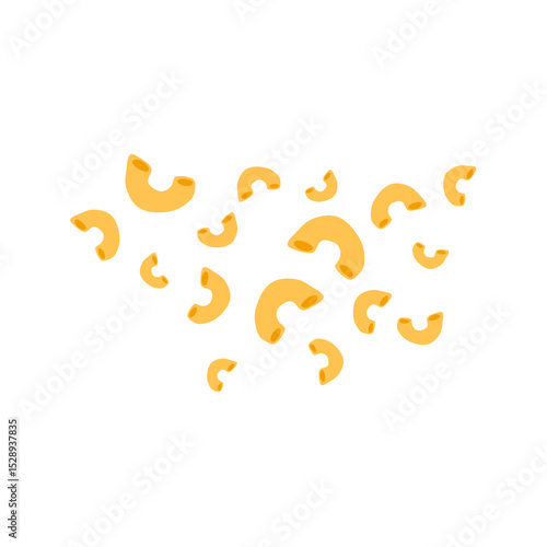 Italian macaroni pasta vector illustration 