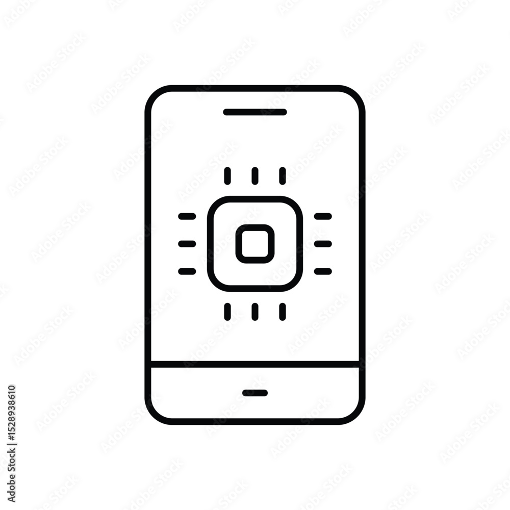 Smart Process Icon vector stock illustration Smart Process Icon vector stock illustration