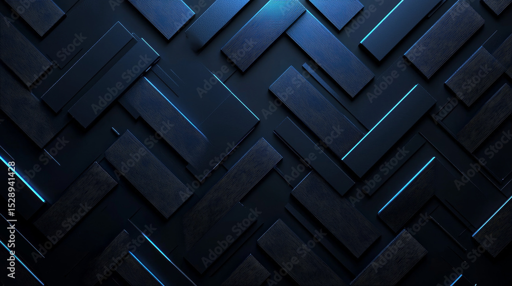 Modern blue arrow pattern on a dark backdrop, creating a stylish and tech-inspired geometric design Modern blue arrow pattern on a dark backdrop, creating a stylish and tech-inspired geometric design