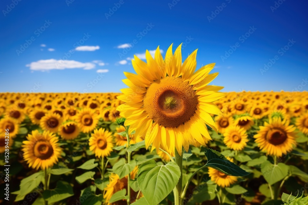 Obraz premium Sunflower landscape outdoors blossom.