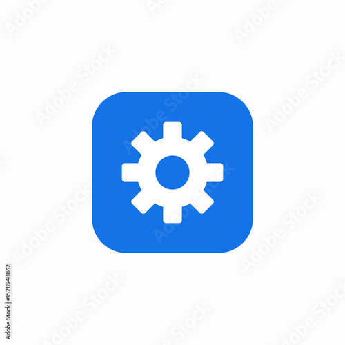 gear system icon sign vector