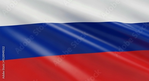 Free Download The national flag of Russia, showcasing its distinct tricolor design and flowing fabric texture.
 - GFXLoad