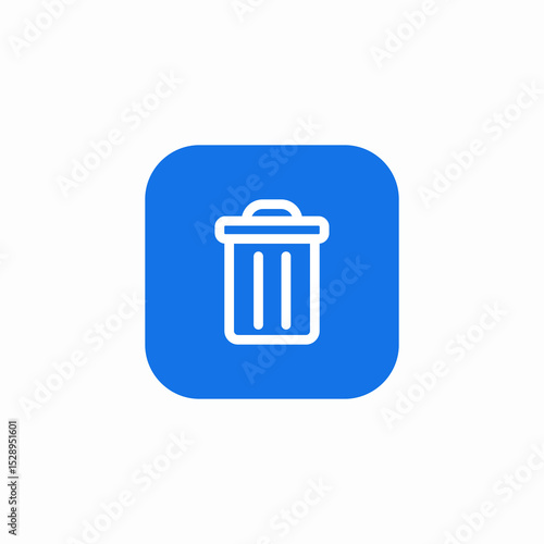 waste bin icon sign vector