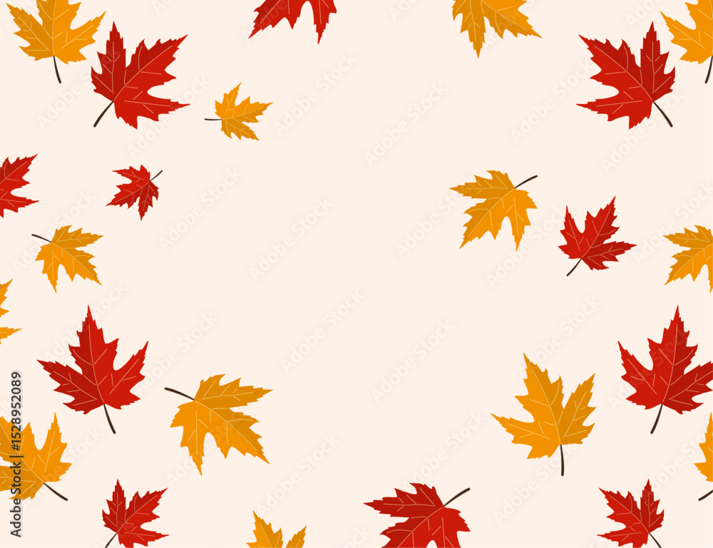 Autumn Leaves Background – Fall Foliage Seasonal Vector Backdrop Autumn Leaves Background – Fall Foliage Seasonal Vector Backdrop