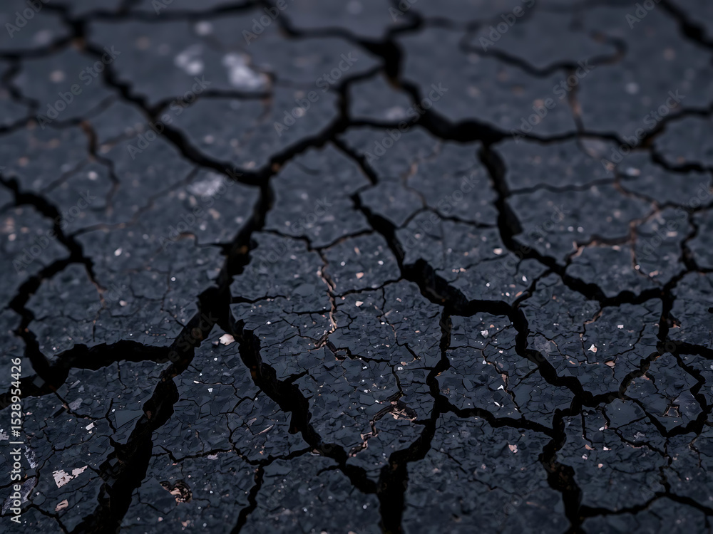 Obraz premium Basalt Fracture Lines