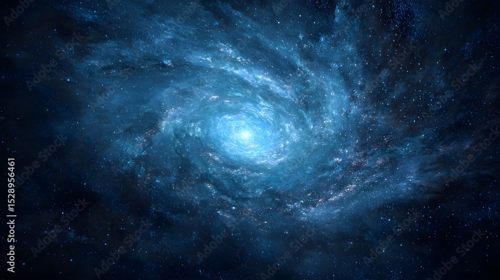 Fototapeta premium blue space background