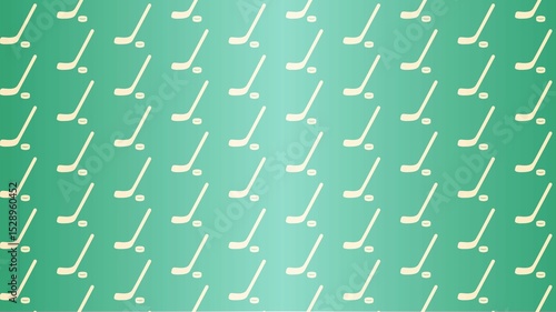Canvas Print VECTOR SEAMLESS ICE HOCKEY PATTERN
