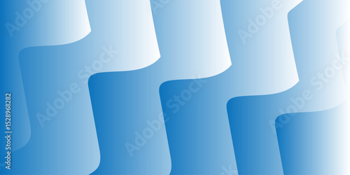 White,sky Blue Abstract Background Soft Waves. Gradient Fluid Wave Banner Template Design. Gradient transitions to blend the hues seamlessly. Stripes lines gradient color with shine light.