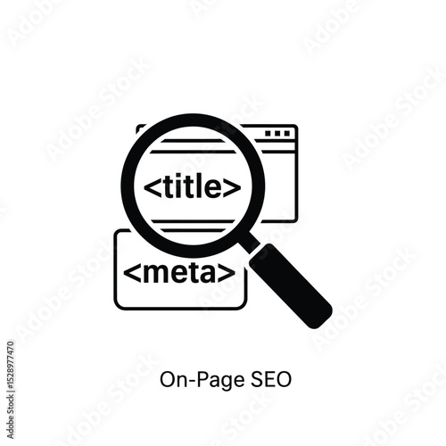On page seo optimization website analysis icon