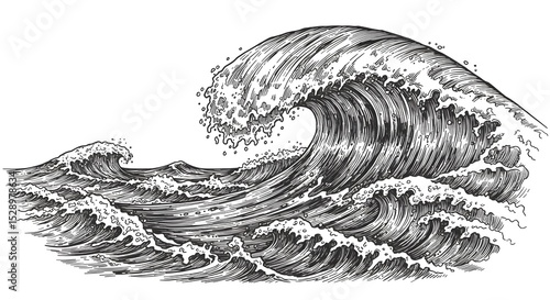 hand drawn sketch of a snail