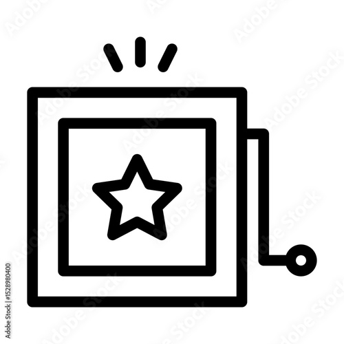 jack in the box line icon