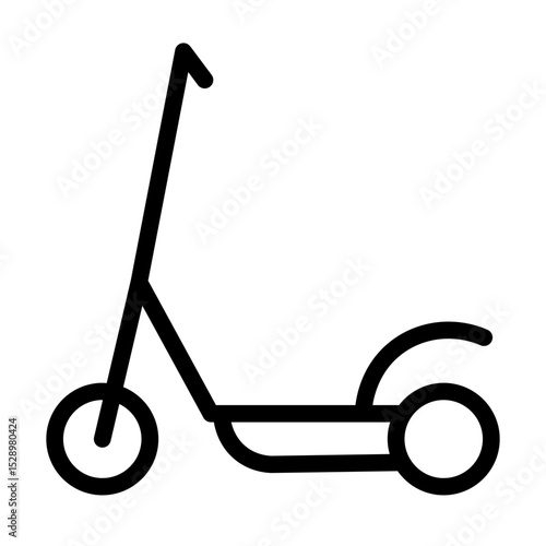 kick scooter line icon