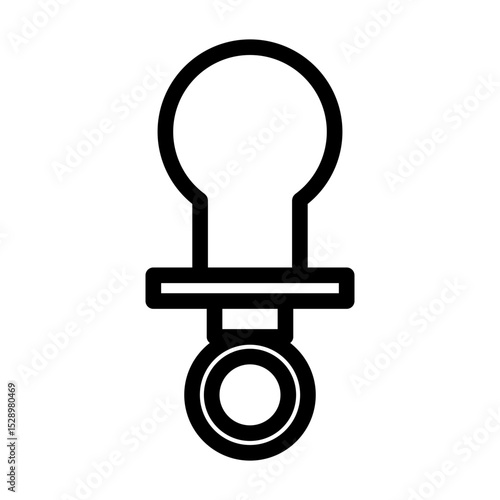 pacifier line icon