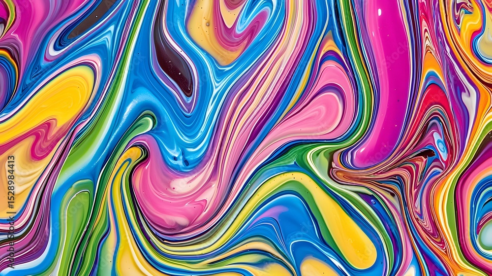 Vibrant Abstract Fluid Art with Colorful Swirls and Dynamic Patterns in Vivid Tones Vibrant Abstract Fluid Art with Colorful Swirls and Dynamic Patterns in Vivid Tones