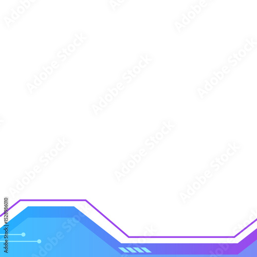 Gradient Futuristic Tech Footer