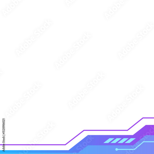 Gradient Futuristic Tech Footer