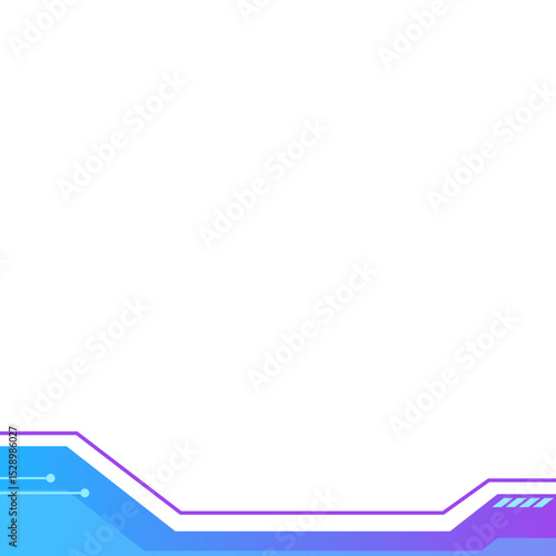 Gradient Futuristic Tech Footer