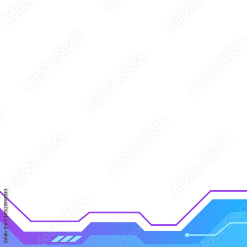 Gradient Futuristic Tech Footer