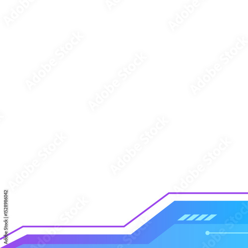 Gradient Futuristic Tech Footer