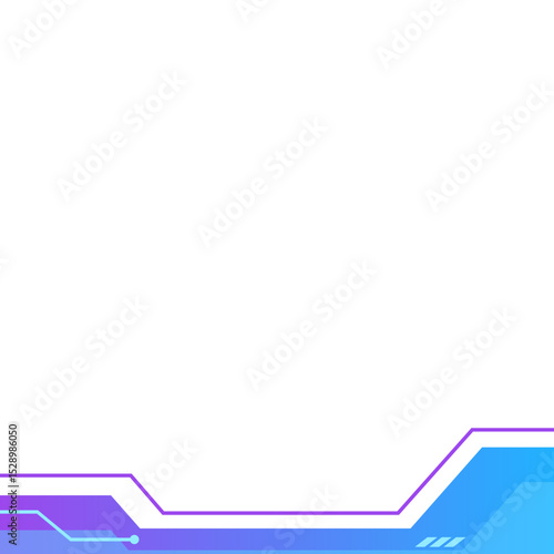 Gradient Futuristic Tech Footer