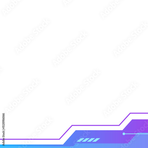 Gradient Futuristic Tech Footer