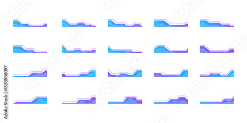 Gradient Futuristic Tech Footer