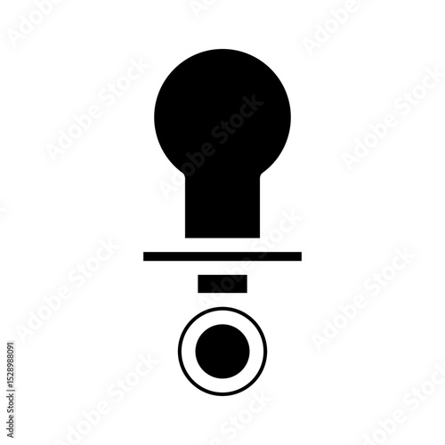 pacifier glyph icon