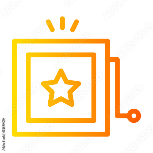 jack in the box gradient icon