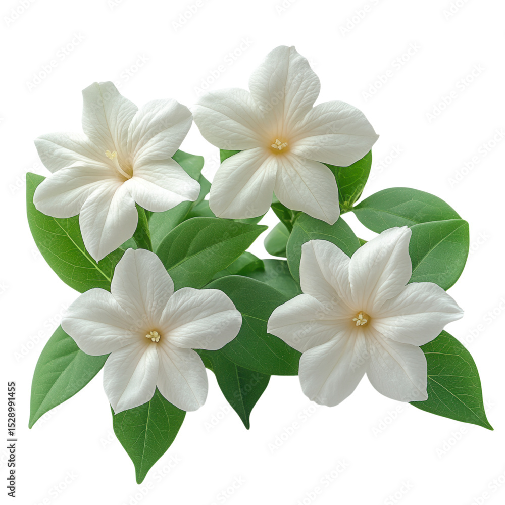 Obraz premium jasmine flowers on transparent background