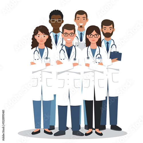 Diverse Doctors Illustration