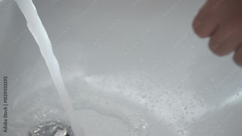 Man Hands Washing Soap Water Sink 4K Slow Motion Macro Man Hands Washing Soap Water Sink 4K Slow Motion Macro